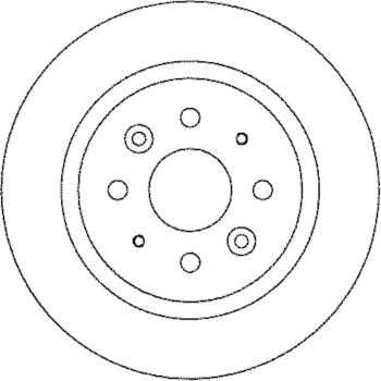 2004 Kia Spectra Disc Brake Rotor Rear Hella Pagid 355114081 image 1 of 1