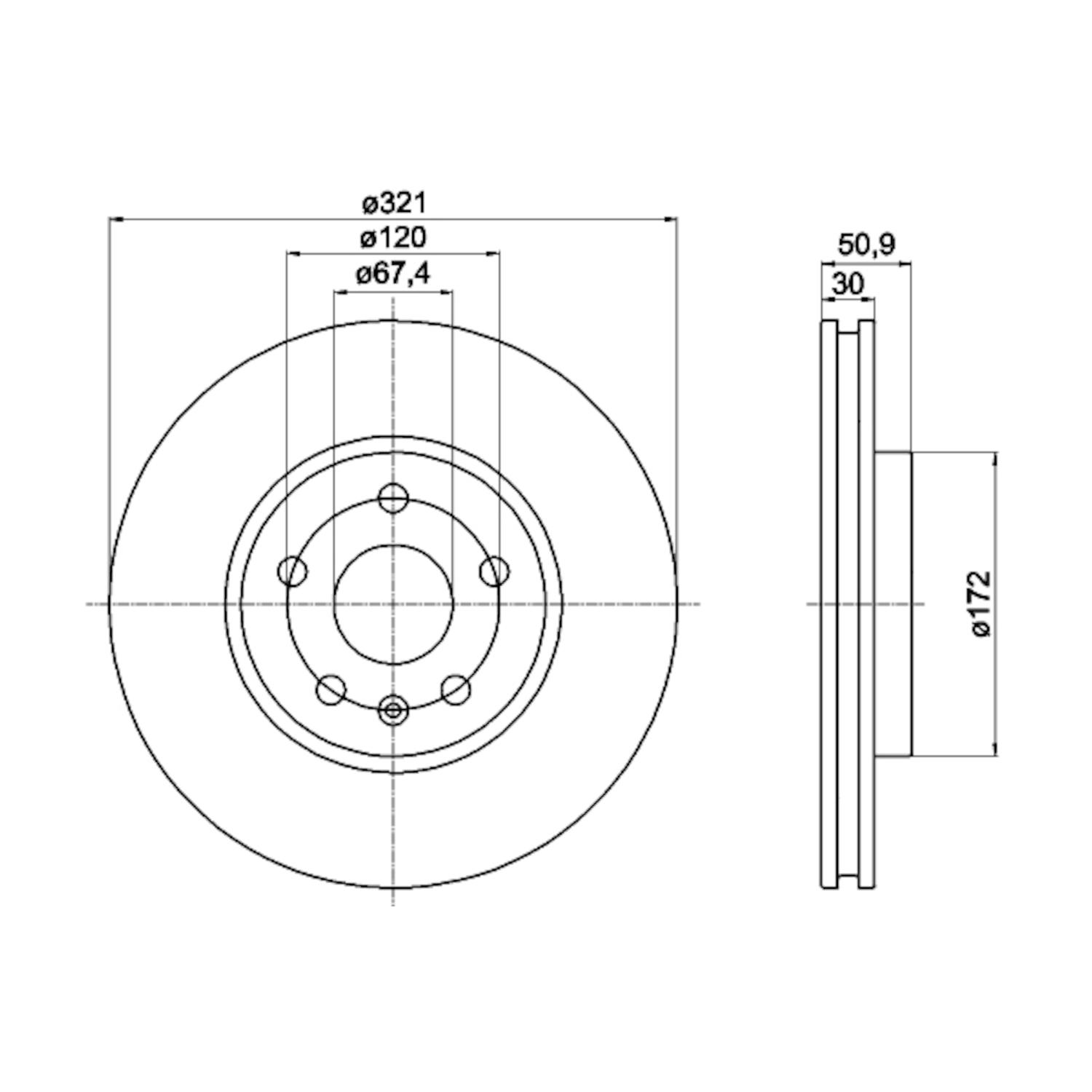 Hella Pagid 355116041 - Disc Brake Rotor Hella Pagid 355116041 Disc Brake Rotor product image 1 of 1