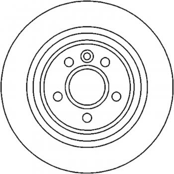 2014 Land Rover Range Rover Evoque Disc Brake Rotor Rear Hella Pagid 355118841 image 1 of 1