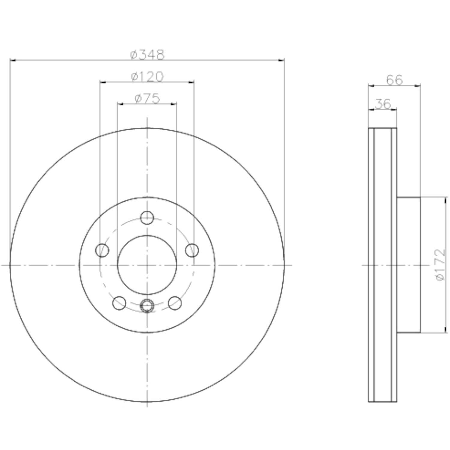 Hella Pagid 355119271 - Disc Brake Rotor Hella Pagid 355119271 Disc Brake Rotor product image 1 of 1