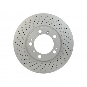 2009 Porsche Cayman Disc Brake Rotor Front Left Hella Pagid 355121922 image 3 of 4