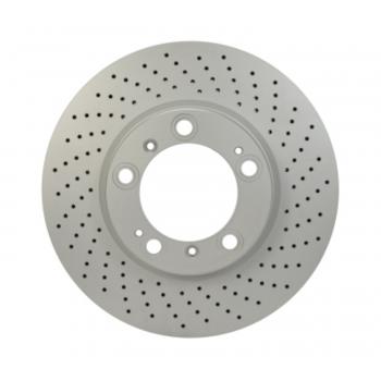 2009 Porsche Cayman Disc Brake Rotor Front Right Hella Pagid 355121932 image 3 of 4