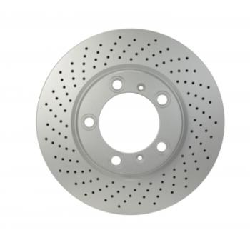 2012 Porsche 911 Disc Brake Rotor Front Left Hella Pagid 355122822 image 3 of 4