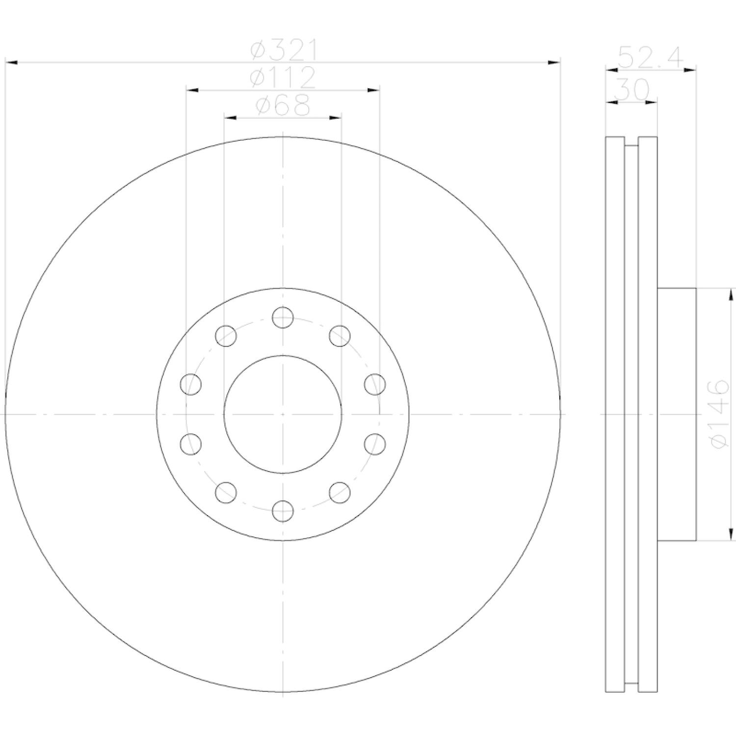 Hella Pagid 355122862 - Disc Brake Rotor Hella Pagid 355122862 Disc Brake Rotor product image 5 of 6