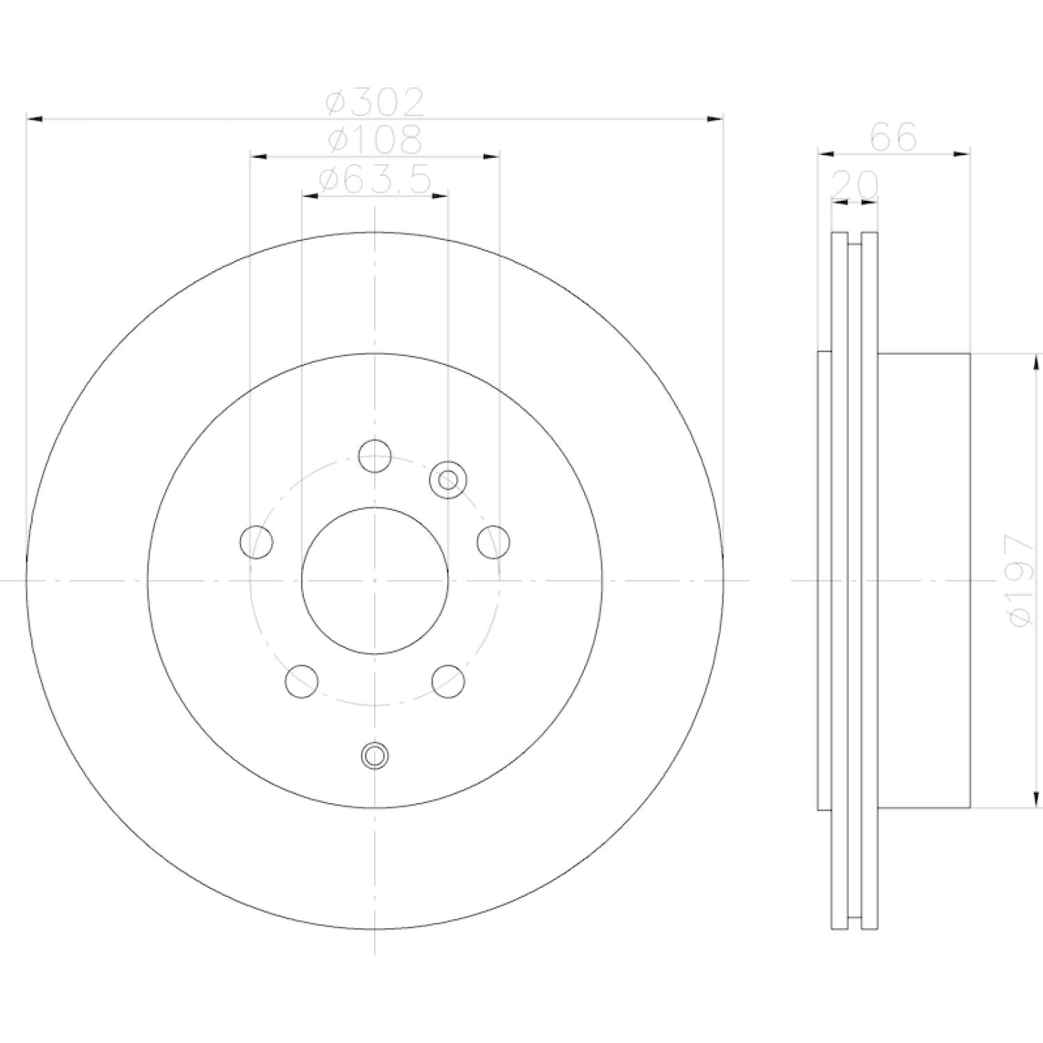 Hella Pagid 355122932 - Disc Brake Rotor Hella Pagid 355122932 Disc Brake Rotor product image 5 of 6