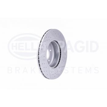2011 BMW 135i Disc Brake Rotor Front Hella Pagid 355123041 image 3 of 4
