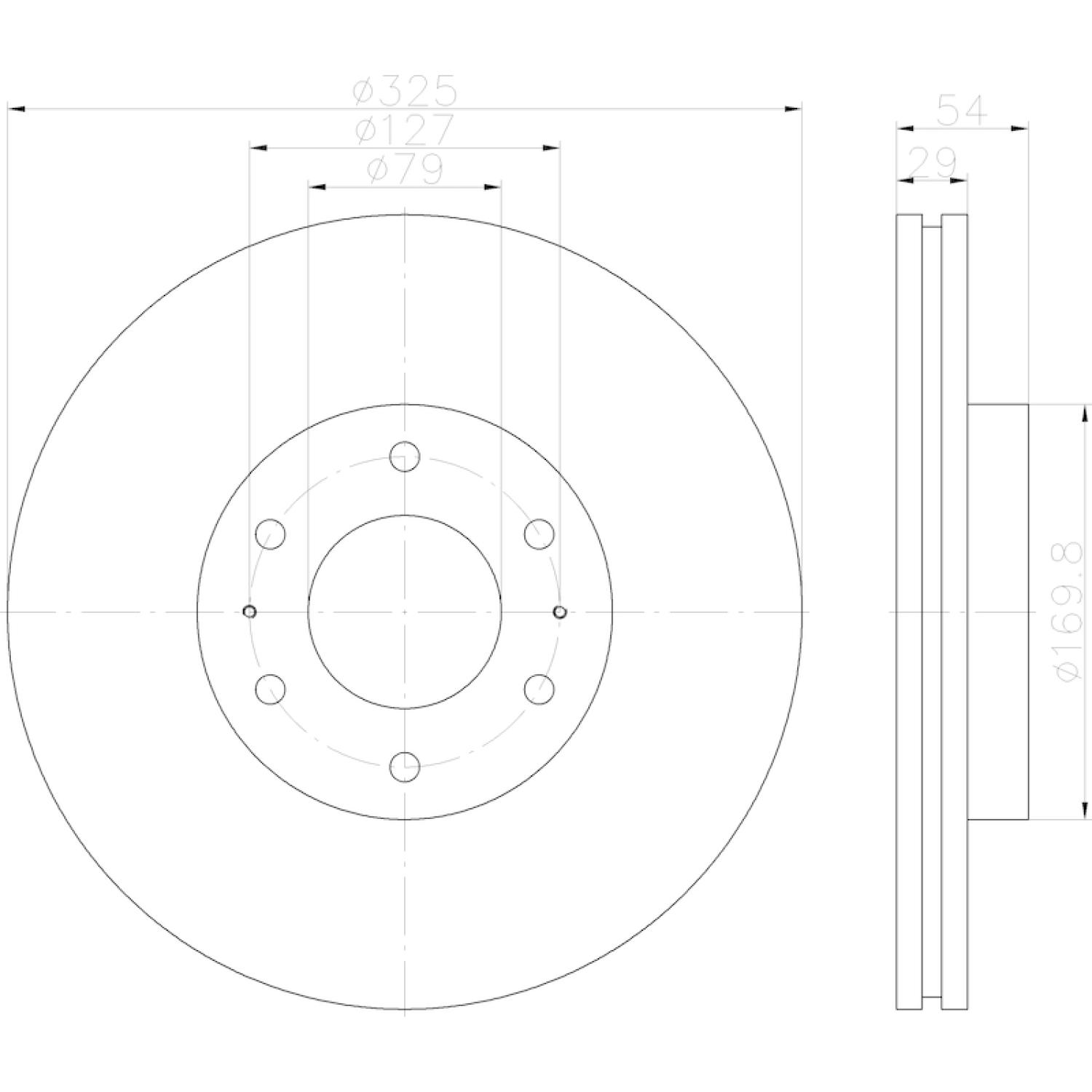 Hella Pagid 355123102 - Disc Brake Rotor Hella Pagid 355123102 Disc Brake Rotor product image 5 of 6