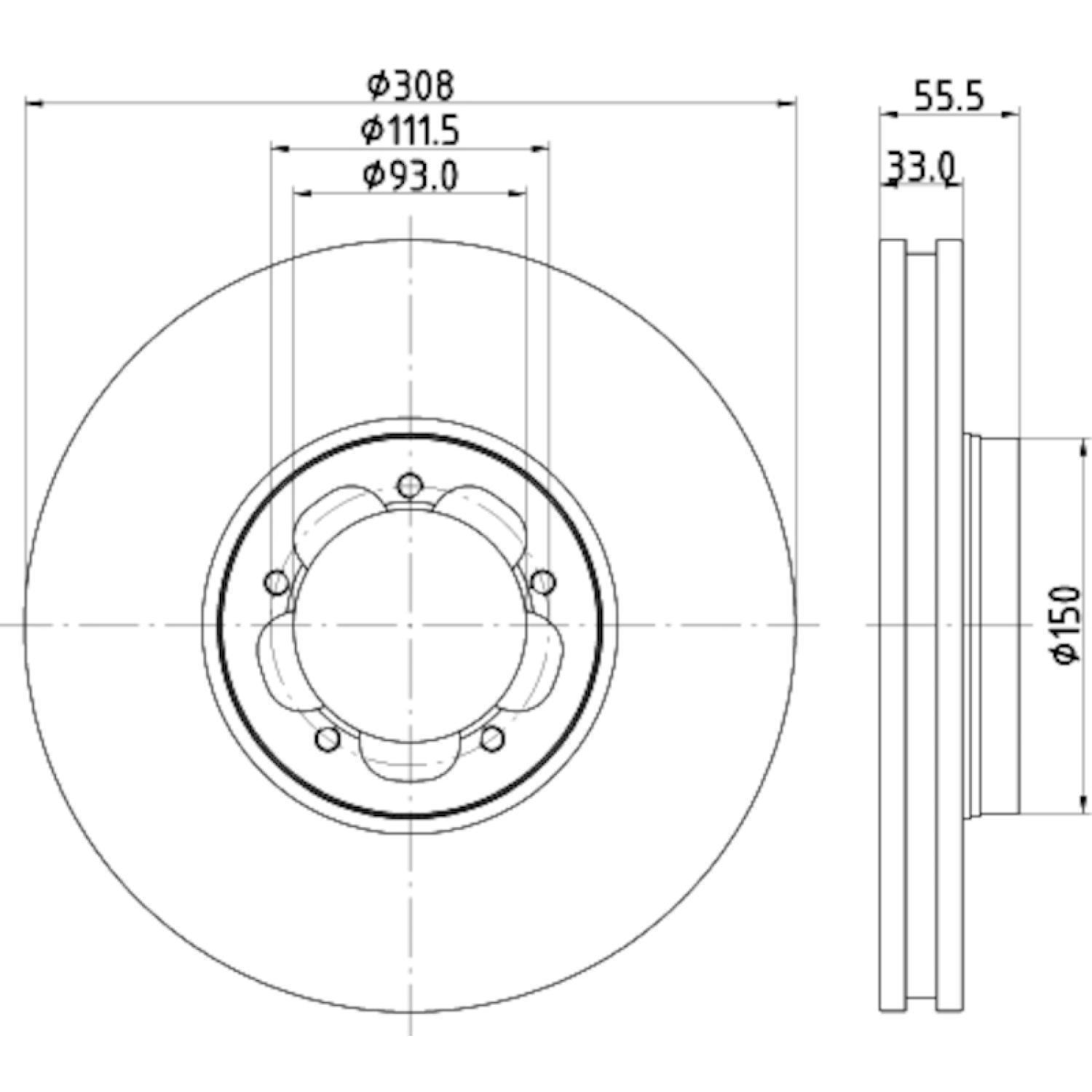 Hella Pagid 355123131 - Disc Brake Rotor Hella Pagid 355123131 Disc Brake Rotor product image 4 of 4