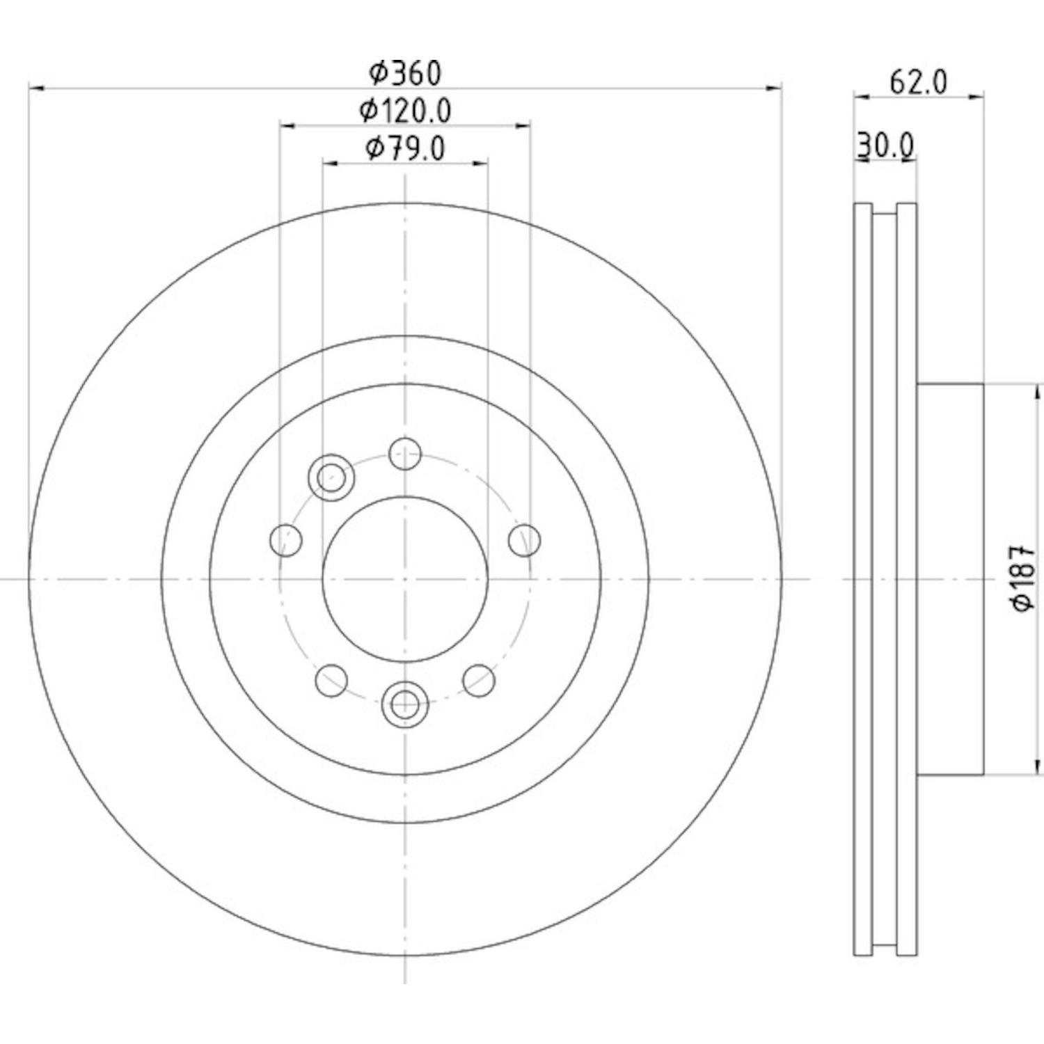 Hella Pagid 355125251 - Disc Brake Rotor Hella Pagid 355125251 Disc Brake Rotor product image 1 of 1