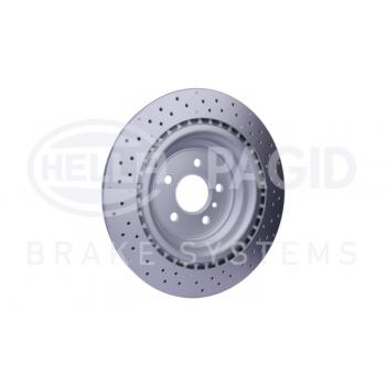 2013 Mercedes-Benz GL450 Disc Brake Rotor Rear Hella Pagid 355126281 image 3 of 4