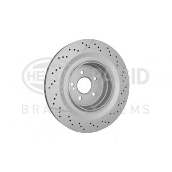 2012 Mercedes-Benz CLS63 AMG Disc Brake Rotor Rear Hella Pagid 355126871 image 3 of 4