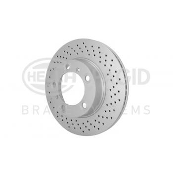 2007 Porsche Cayman Disc Brake Rotor Front Right Hella Pagid 355126881 image 1 of 4
