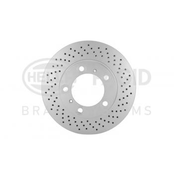 2007 Porsche Cayman Disc Brake Rotor Front Right Hella Pagid 355126881 image 2 of 4