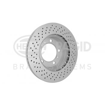 2007 Porsche Cayman Disc Brake Rotor Front Right Hella Pagid 355126881 image 3 of 4