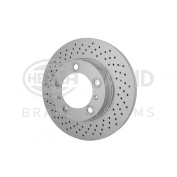 2007 Porsche Cayman Disc Brake Rotor Front Left Hella Pagid 355126891 image 1 of 4