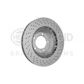 2012 Porsche 911 Disc Brake Rotor Front Left Hella Pagid 355126921 image 3 of 4