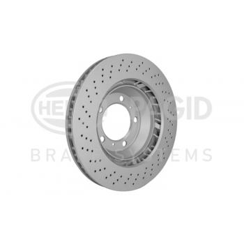 2012 Porsche 911 Disc Brake Rotor Front Right Hella Pagid 355126931 image 3 of 4