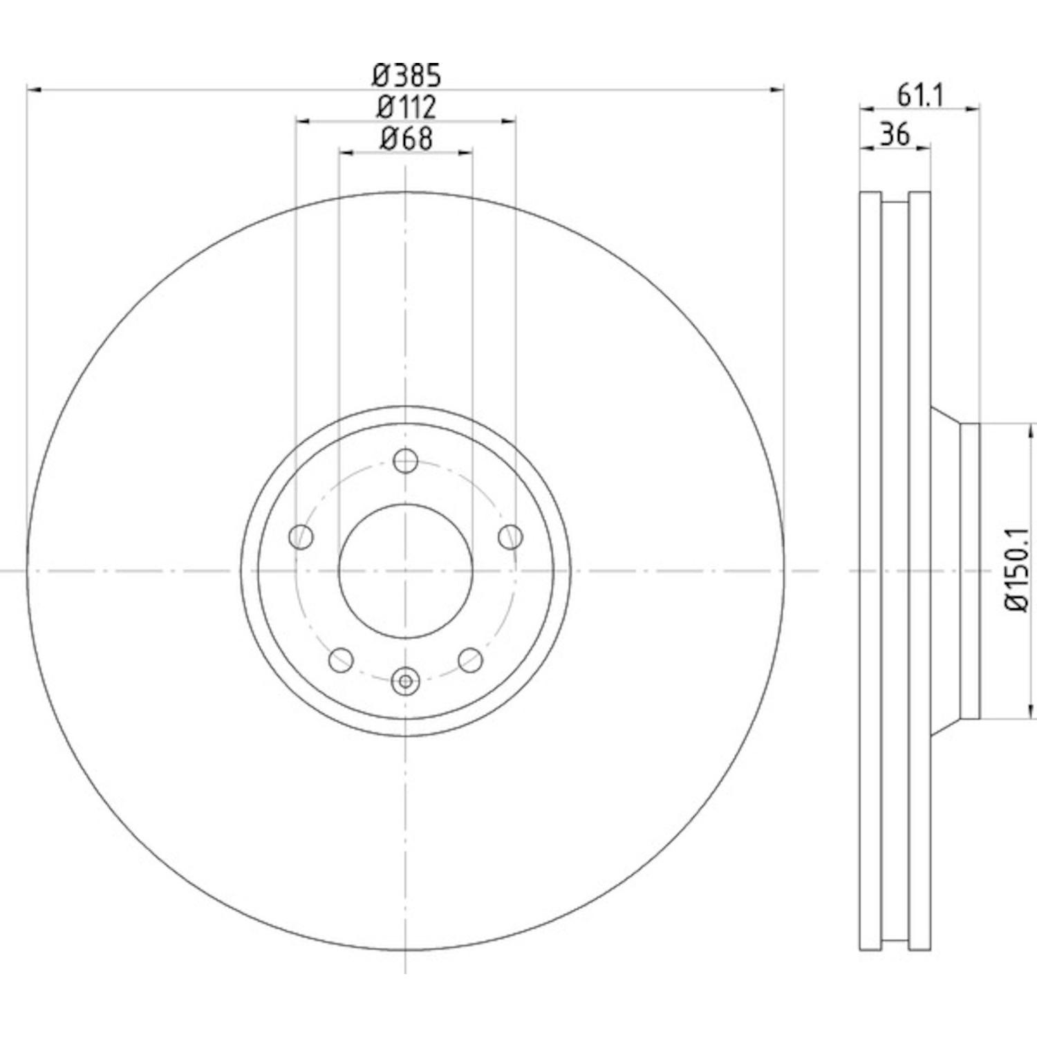 Hella Pagid 355129601 - Disc Brake Rotor Hella Pagid 355129601 Disc Brake Rotor product image 1 of 1