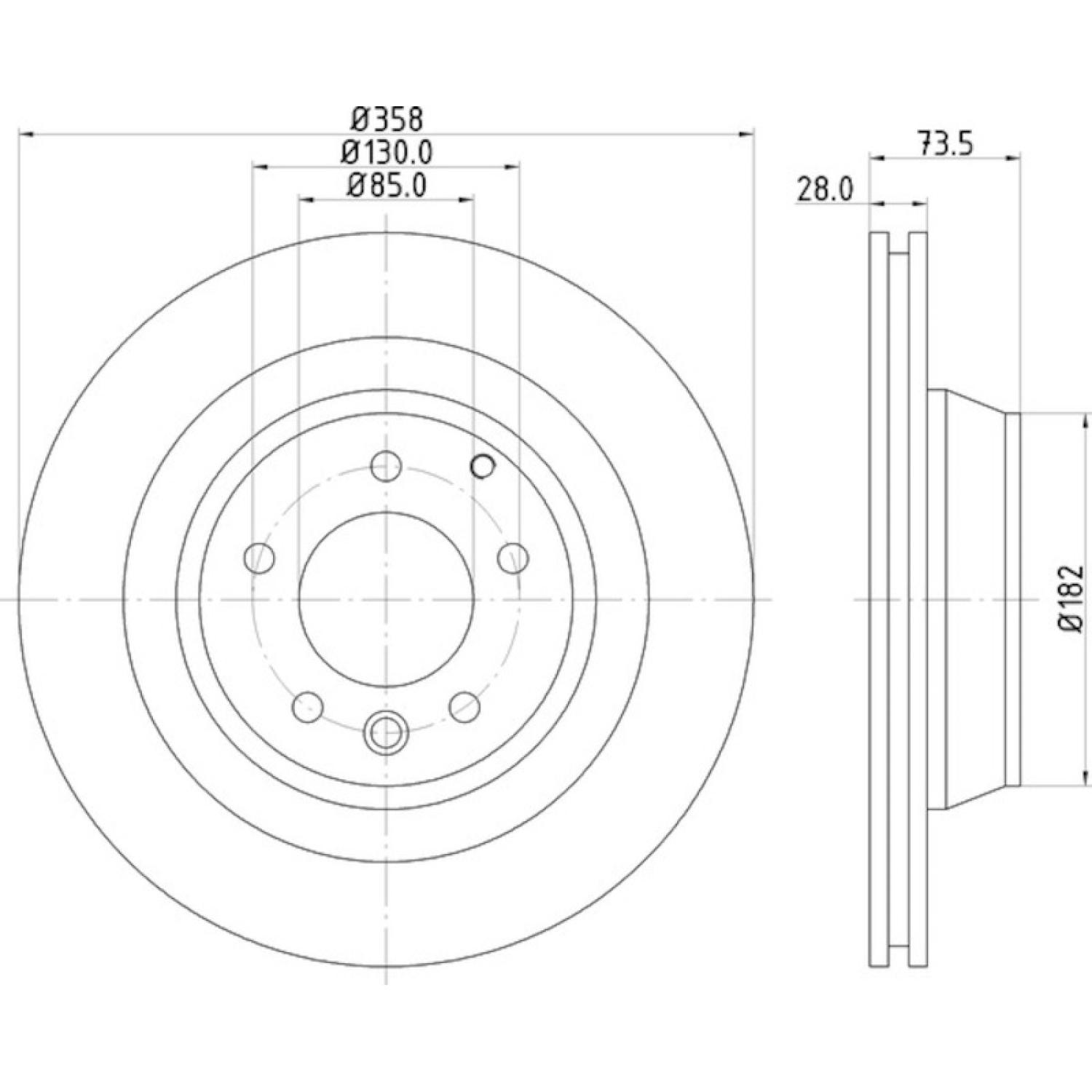 Hella Pagid 355129721 - Disc Brake Rotor Hella Pagid 355129721 Disc Brake Rotor product image 4 of 4