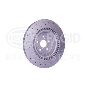 2014 Lexus IS F Disc Brake Rotor Front Hella Pagid 355129851 image 4 of 4