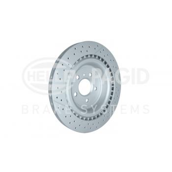 2018 Mercedes-Benz GLS63 AMG Disc Brake Rotor Rear Hella Pagid 355132461 image 3 of 4
