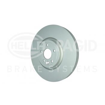 2017 Jaguar XF Disc Brake Rotor Front Hella Pagid 355132471 image 1 of 4