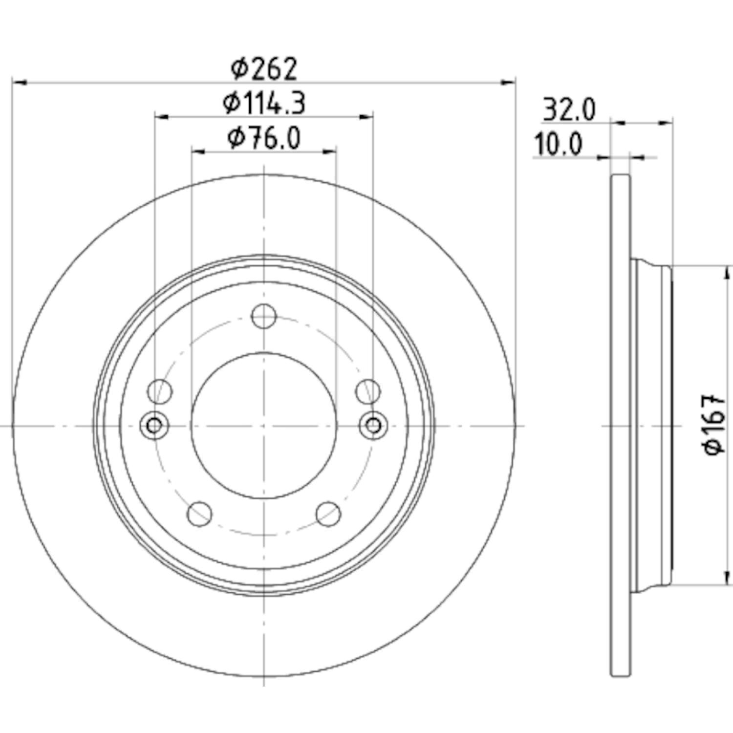 Hella Pagid 355132611 - Disc Brake Rotor Hella Pagid 355132611 Disc Brake Rotor product image 3 of 4
