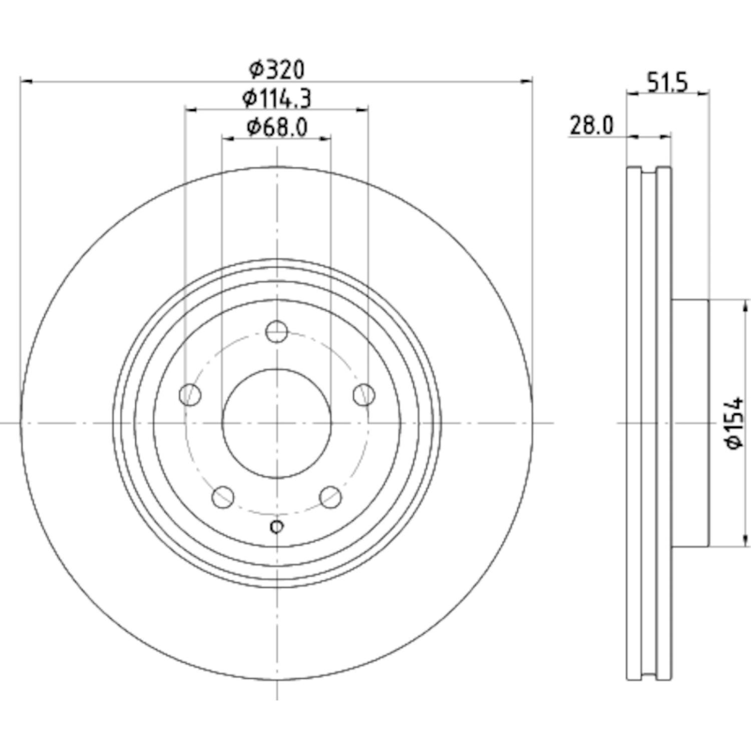 Hella Pagid 355132691 - Disc Brake Rotor Hella Pagid 355132691 Disc Brake Rotor product image 3 of 4