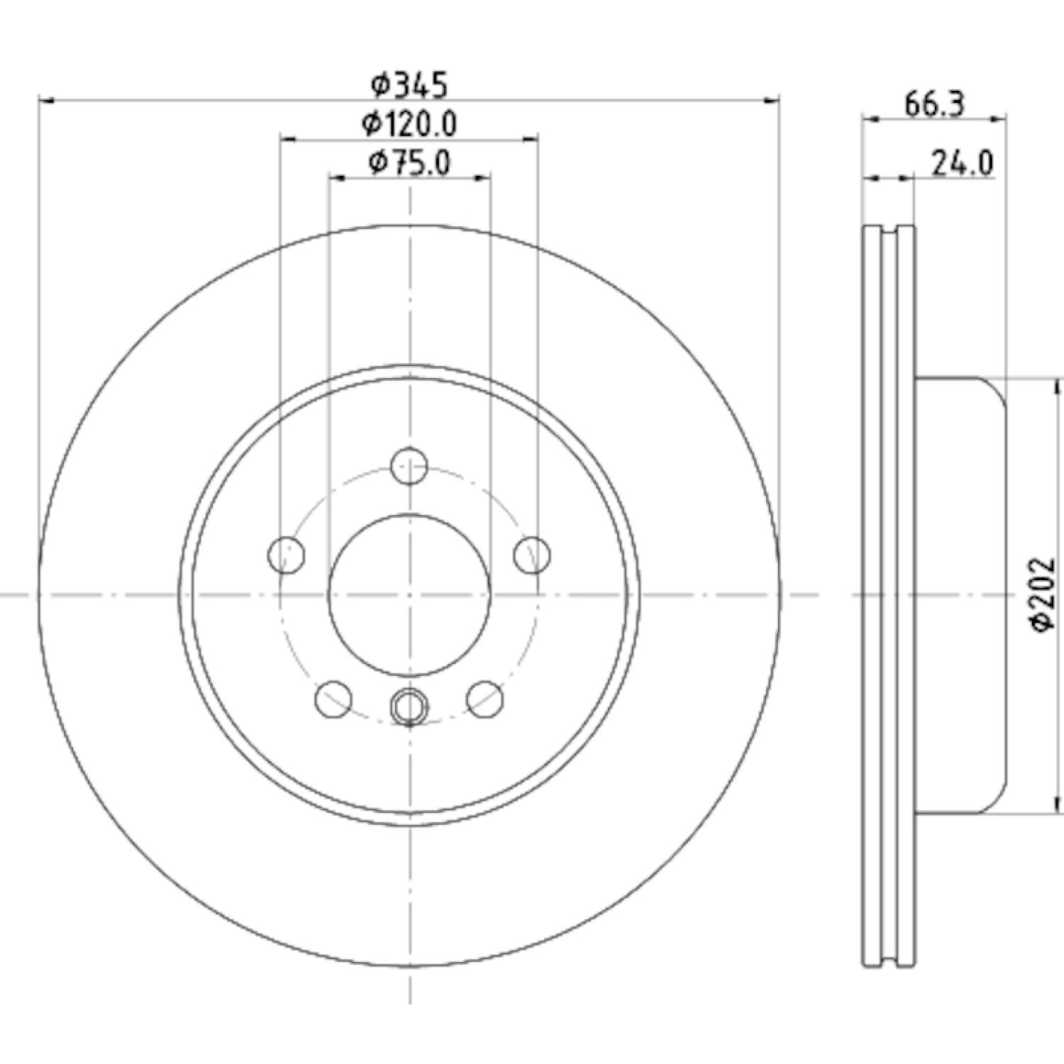 Hella Pagid 355132831 - Disc Brake Rotor Hella Pagid 355132831 Disc Brake Rotor product image 1 of 1