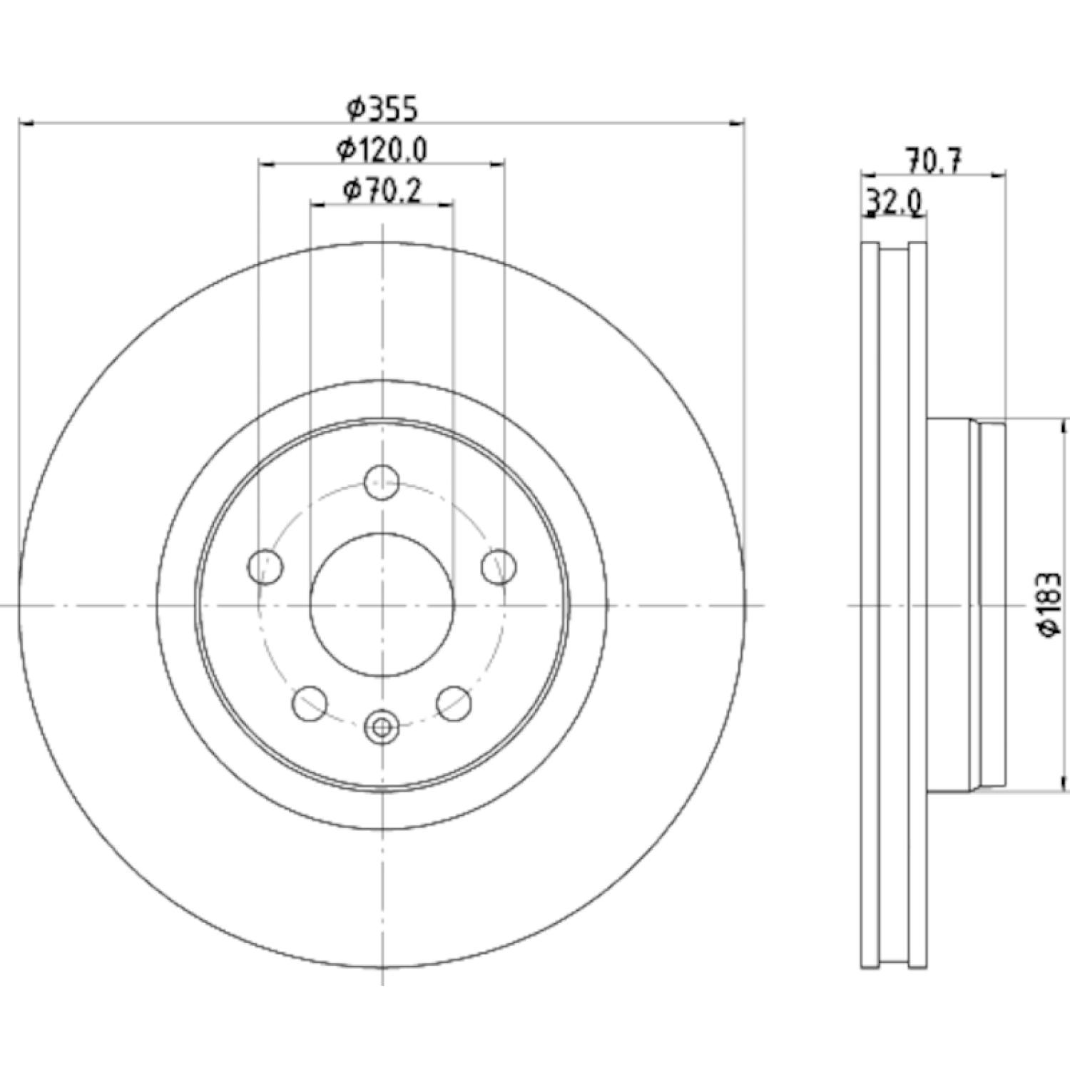 Hella Pagid 355132931 - Disc Brake Rotor Hella Pagid 355132931 Disc Brake Rotor product image 1 of 1