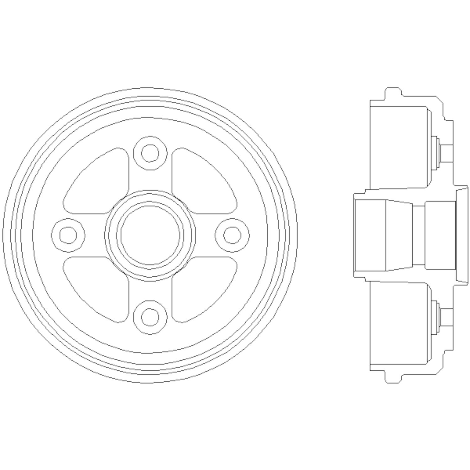 Hella Pagid 355300561 Brake Drum product image 1 of 1