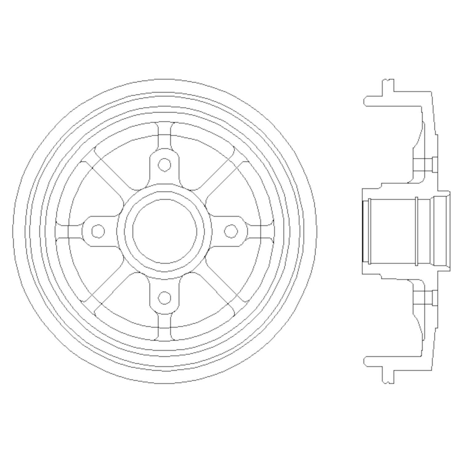 Hella Pagid 355300731 Brake Drum product image 1 of 1