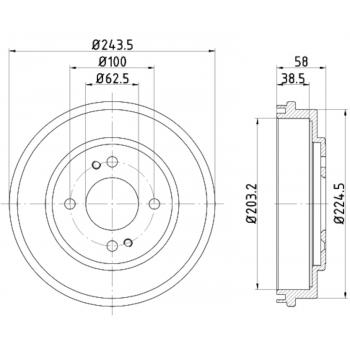 Hella Pagid 355301041 product image
