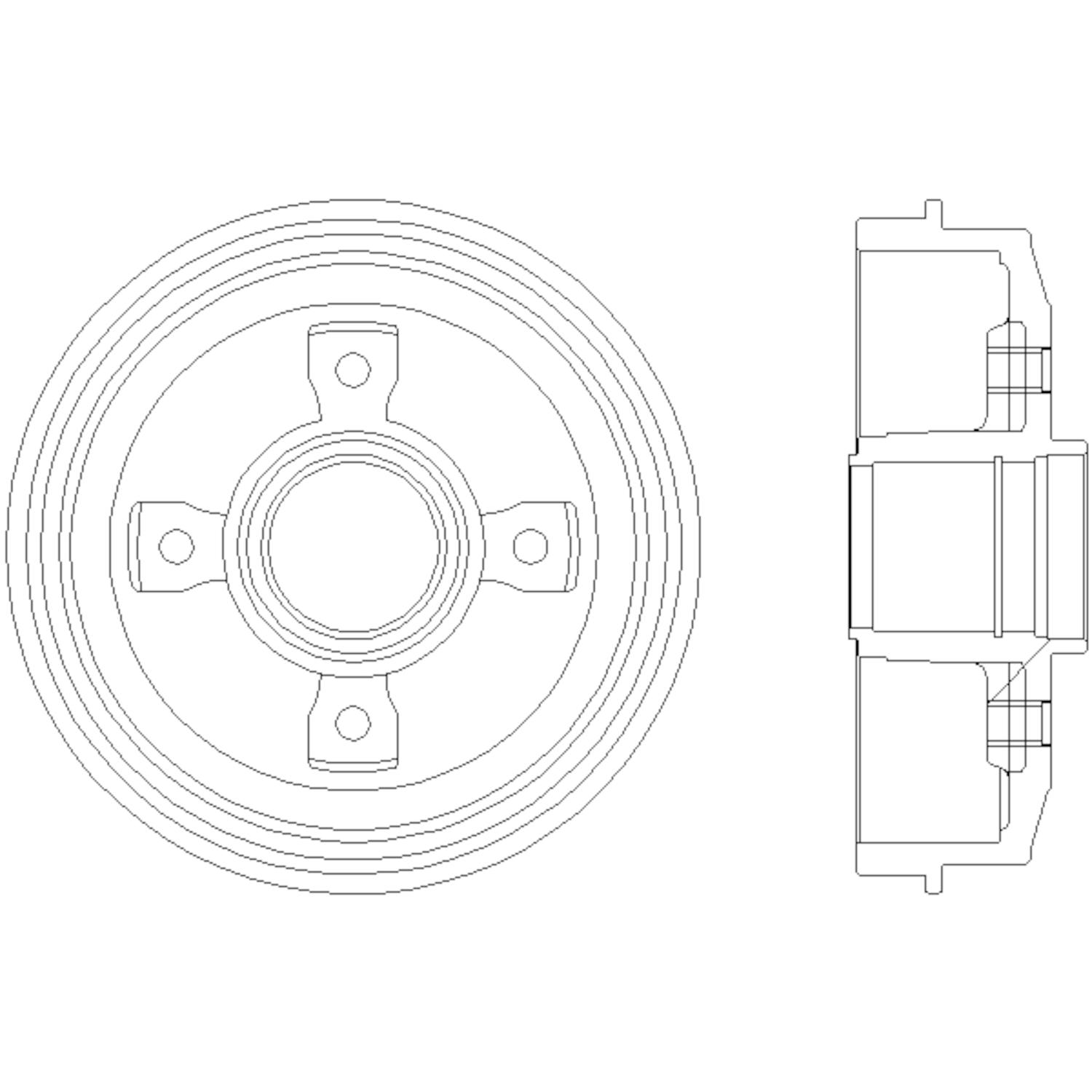 Hella Pagid 355301211 Brake Drum product image 1 of 2