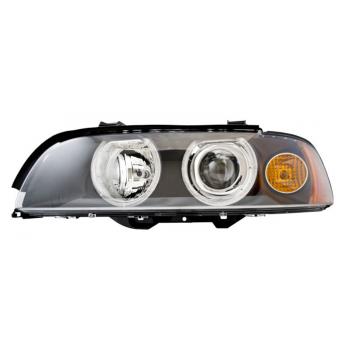2002 BMW 525i Headlight Assembly Left HELLA 008053051 image 4 of 4