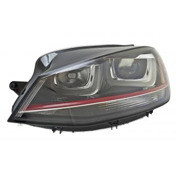 2013 Volkswagen Golf Headlight Left HELLA 011956271 image 3 of 4