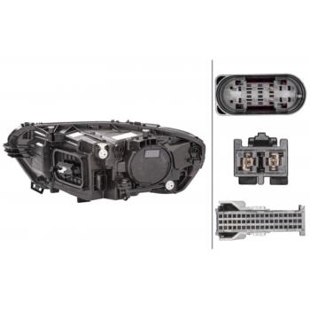 2019 Mercedes-Benz CLA250 Headlight Assembly Right HELLA 015086361 image 1 of 2