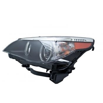 2004 BMW 545i Headlight Assembly Front Left HELLA 160291011 image 3 of 4