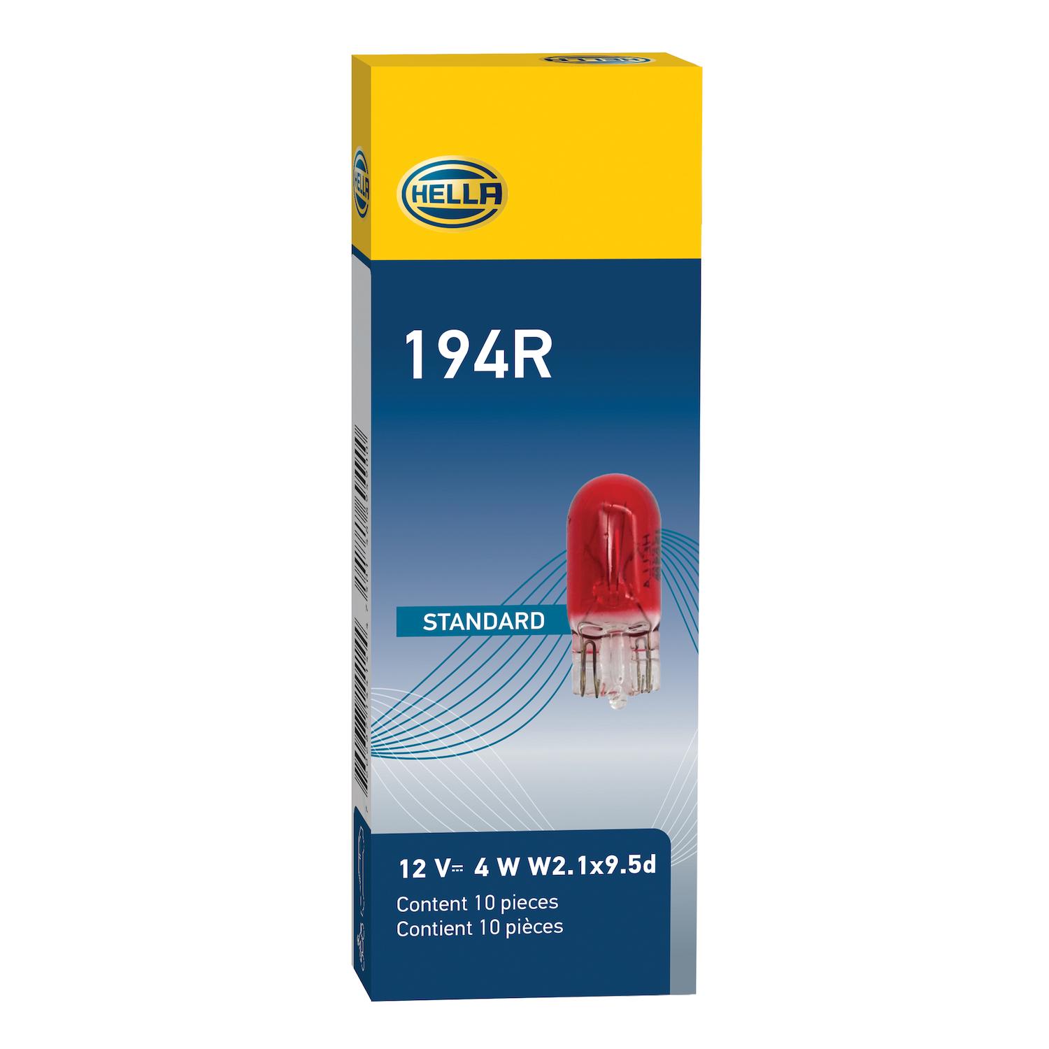 HELLA 194R Instrument Panel Light Bulb product image 3 of 3