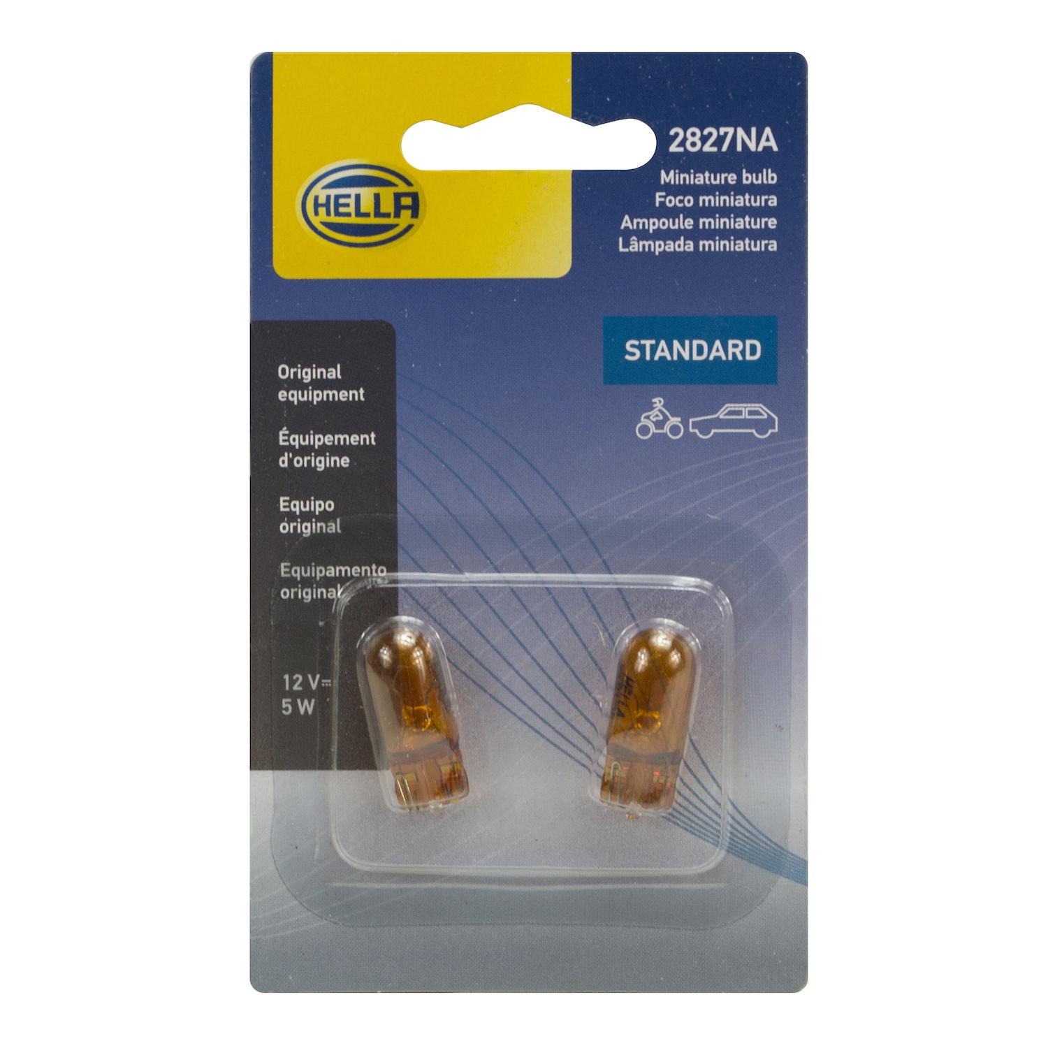HELLA 2827NATB - Multi Purpose Light Bulb HELLA 2827NATB Courtesy Light Bulb product image 2 of 2