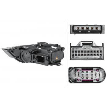 2015 Audi Q3 Headlight Assembly Right HELLA 354840061 image 1 of 2