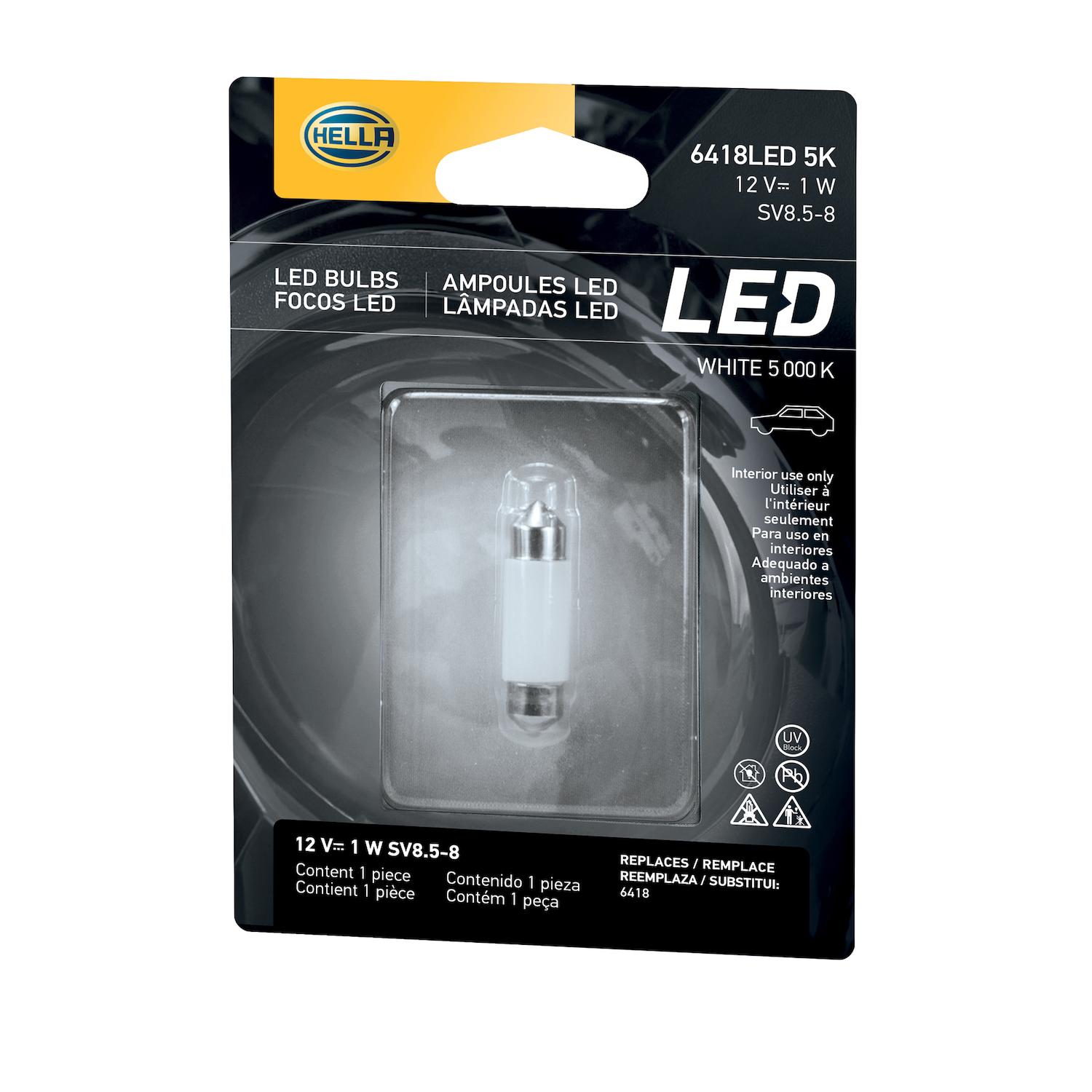 HELLA 6418LED5K - Multi Purpose Light Bulb HELLA 6418LED5K Ash Tray Light Bulb product image 2 of 2