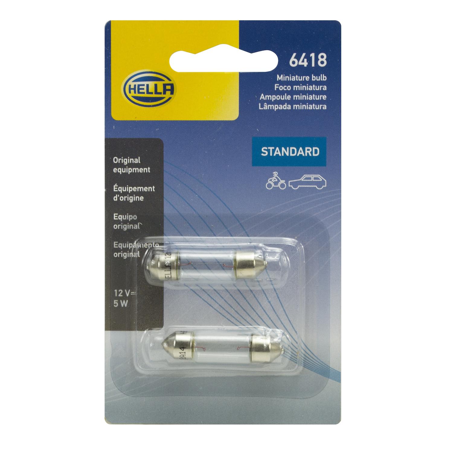 HELLA 6418TB - Multi Purpose Light Bulb HELLA 6418TB Ash Tray Light Bulb product image 2 of 2