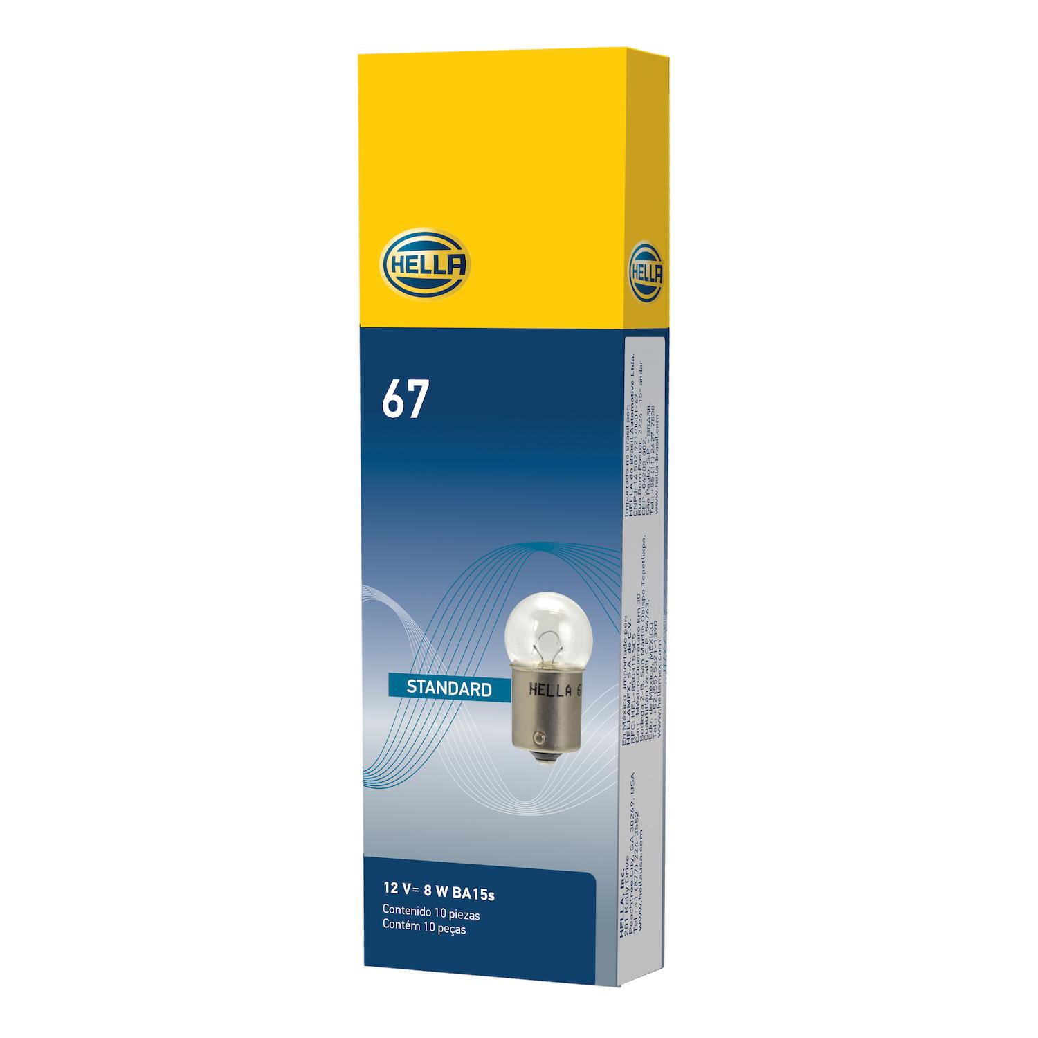 HELLA 67 - Multi Purpose Light Bulb HELLA 67 Back Up Light Bulb product image 2 of 2