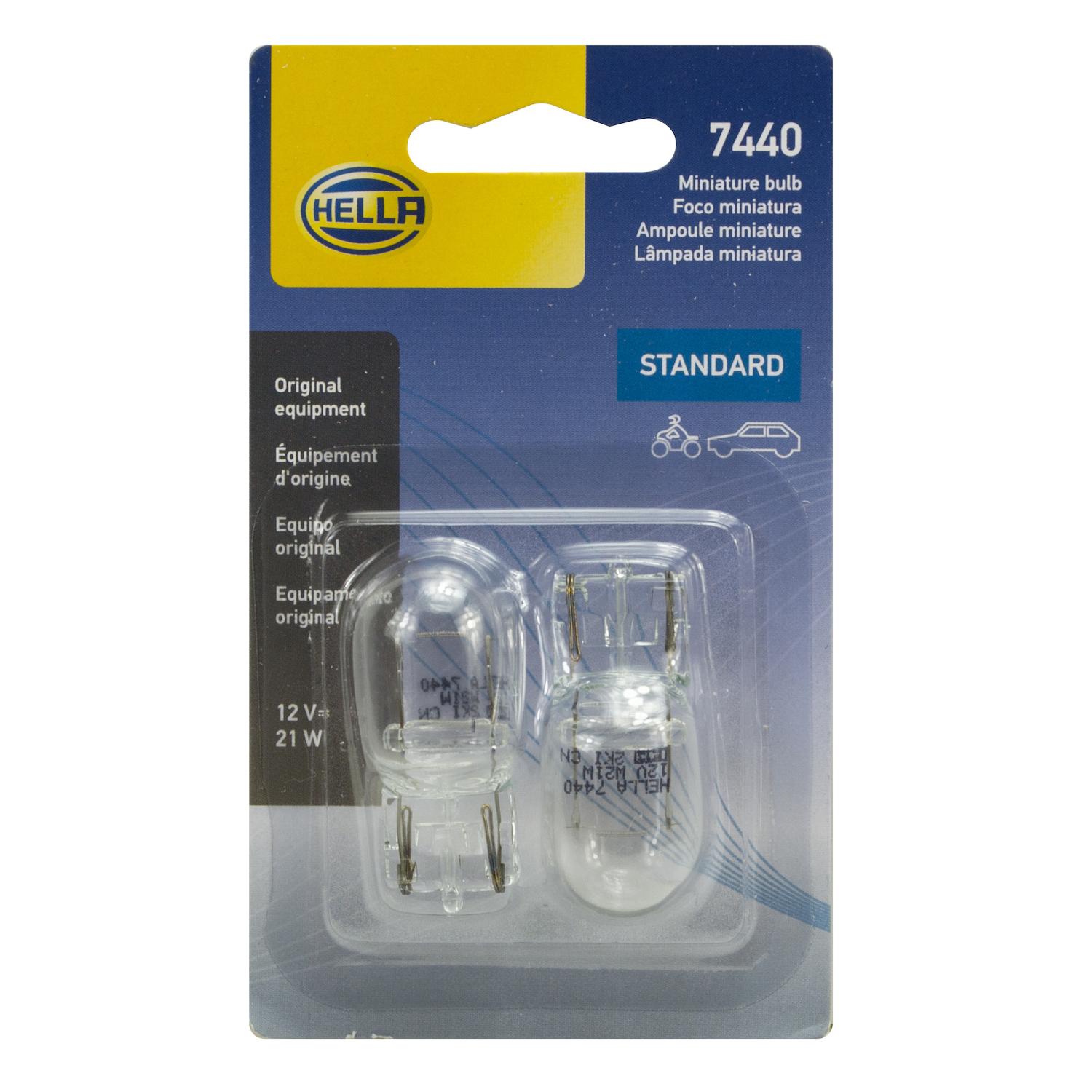 HELLA 7440TB - Multi Purpose Light Bulb HELLA 7440TB Back Up Light Bulb product image 2 of 2