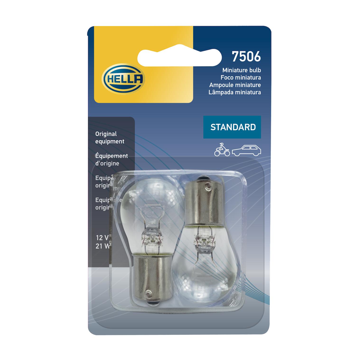 HELLA 7506TB Back Up Light Bulb product image 2 of 2