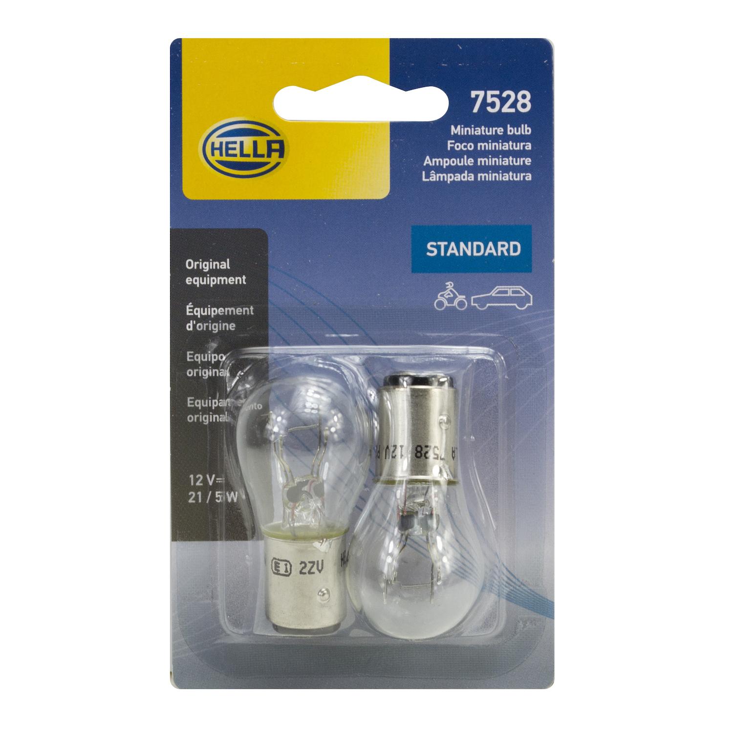 HELLA 7528TB - Multi Purpose Light Bulb HELLA 7528TB Brake Light Bulb product image 2 of 2