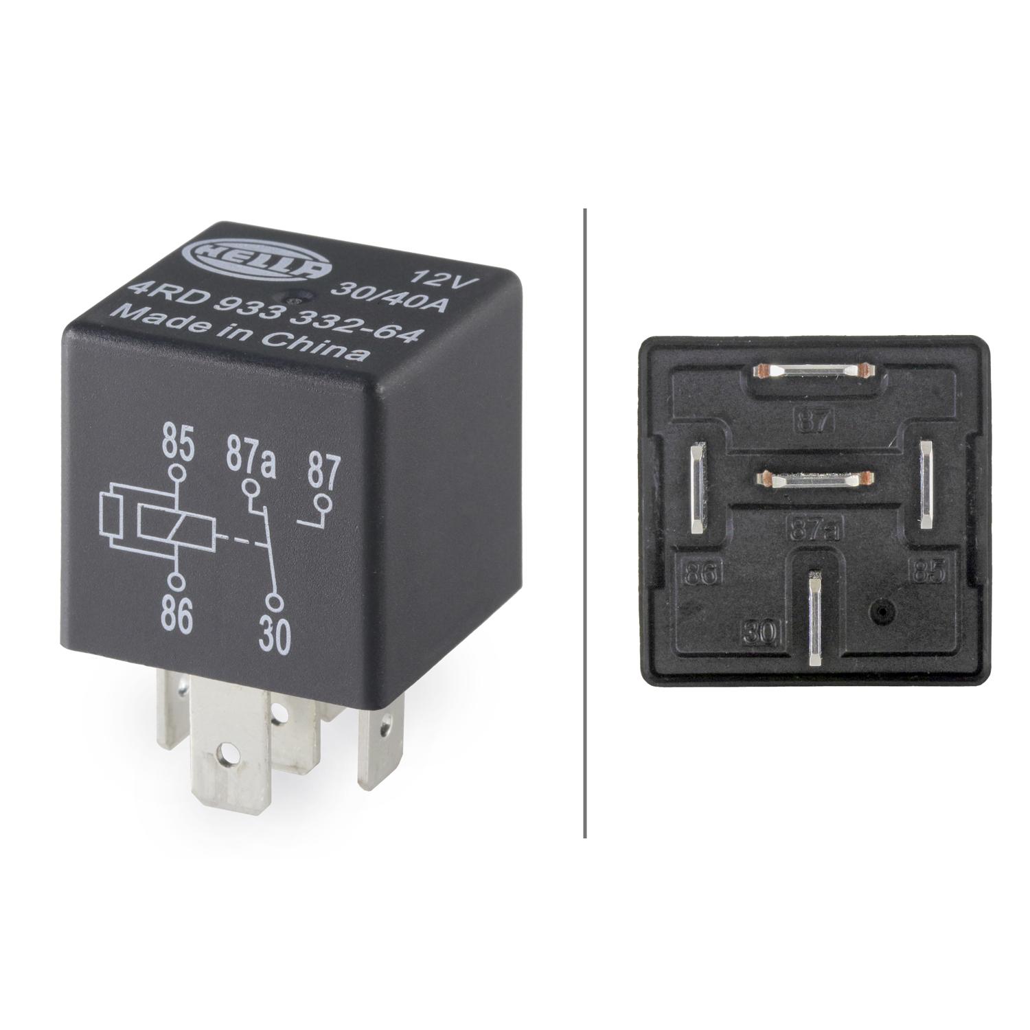 HELLA 933332641 - Fuel Pump Relay HELLA 933332641 A/C Clutch Relay product image 2 of 2