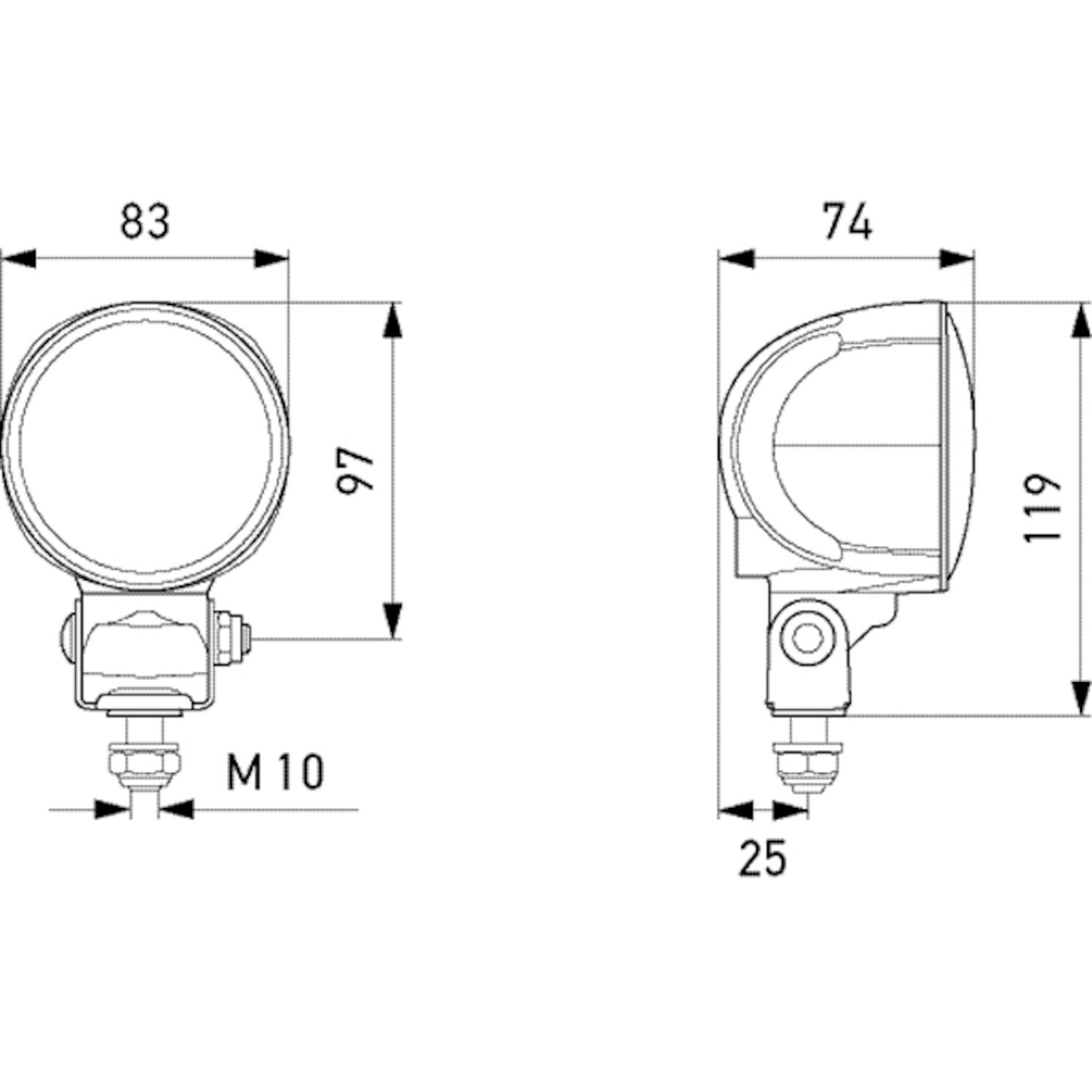 HELLA 996576611 Vehicle-Mounted Work Light product image 1 of 2