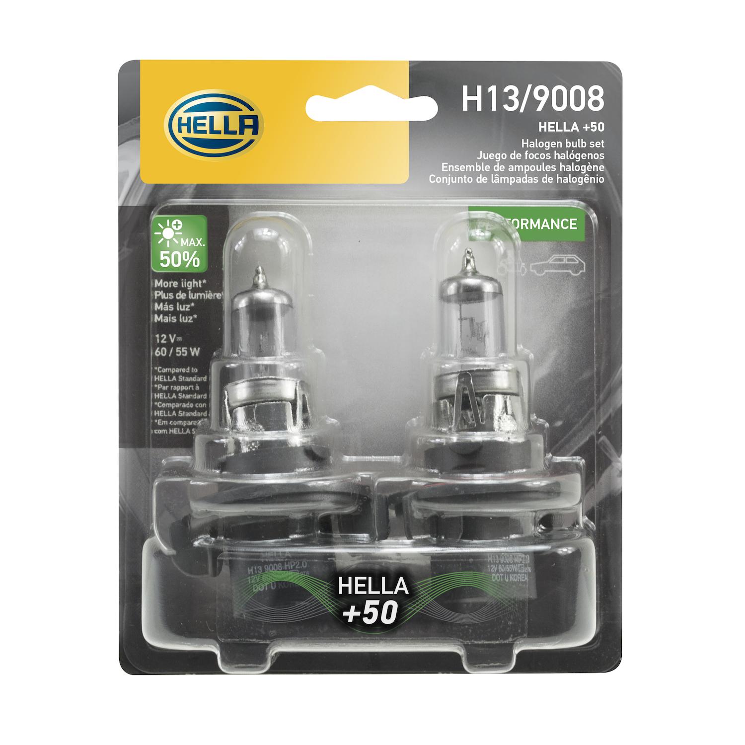 HELLA H13P50TB - Multi Purpose Light Bulb HELLA H13P50TB Daytime Running Light Bulb product image 2 of 2